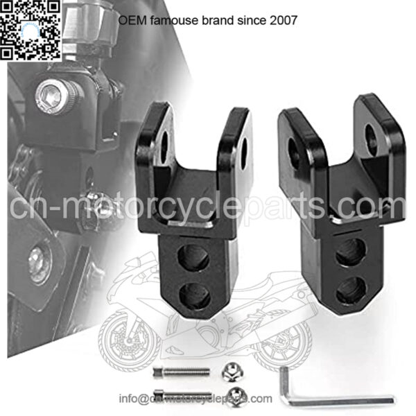 M10 Motorcycle Universal Rear Shock Absorber Riser Heightening Device Pad Black