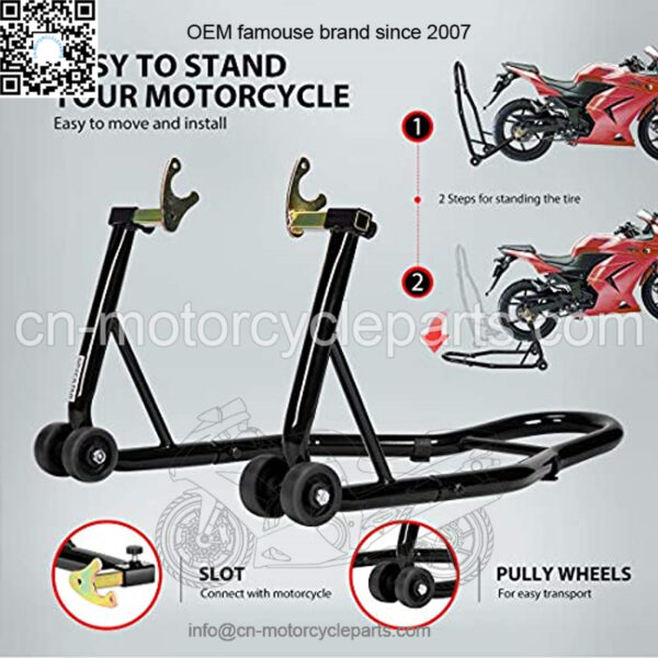Heavy Duty Motorcycle Rear Wheel Lift Universal Sport Bike Spool Paddock Stand Combo for Suzuki Yamaha Honda Kawasaki - Image 2