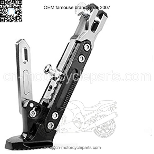 CNC Aluminum Alloy Adjustable Kickstand Foot Side Stand for Motorcycle Universal Motorcycle Accessory - Image 2