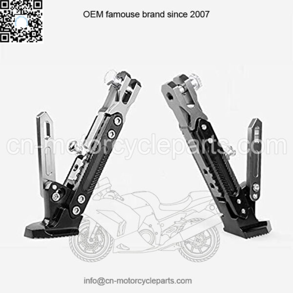 CNC Aluminum Alloy Adjustable Kickstand Foot Side Stand for Motorcycle Universal Motorcycle Accessory - Image 5