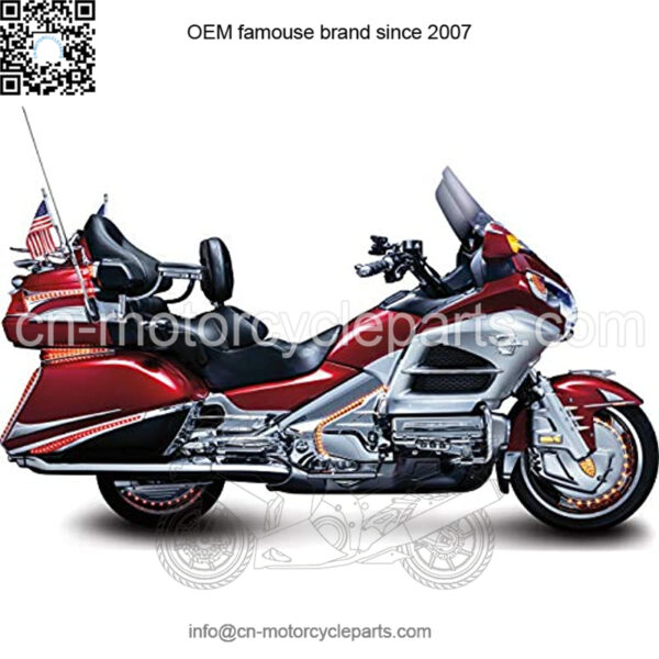 8991 Motorcycle Accessory: Swing-Out Padded Passenger Armrests with Drink/Cup Holder for 2001-17 Honda Gold Wing GL1800 Motorcycles, Chrome - Image 4