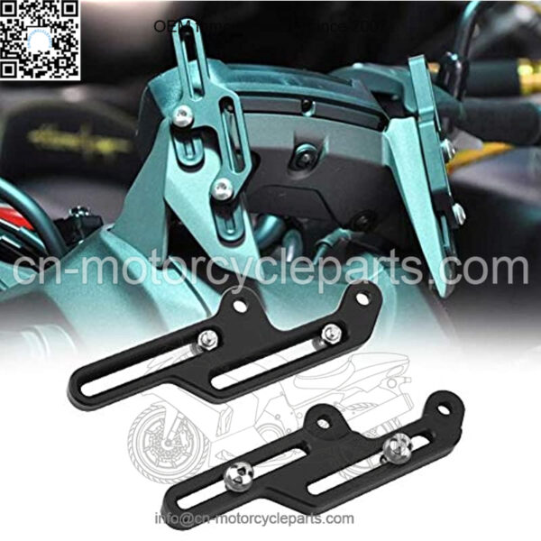 Madezz Motorcycle Windscreen Adjusters, Windshield Bracket for Honda NC700X / NC750X 2012-2015(Black) - Image 2