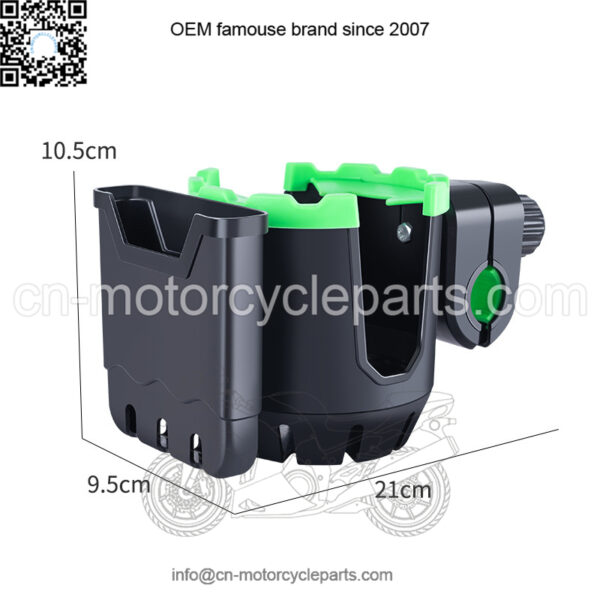 Motorcycle electric vehicle two-in-one water cup mobile phone holder motorcycle bicycle quick-release bottle holder mobile phone holder - Image 2