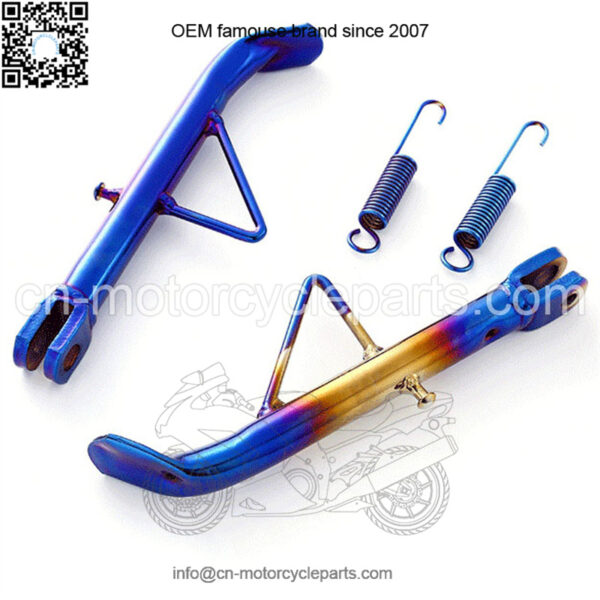 Y15ZR motorcycle modified side tripod electric motorcycle scooter burning titanium side support with spring side tripod 245MM