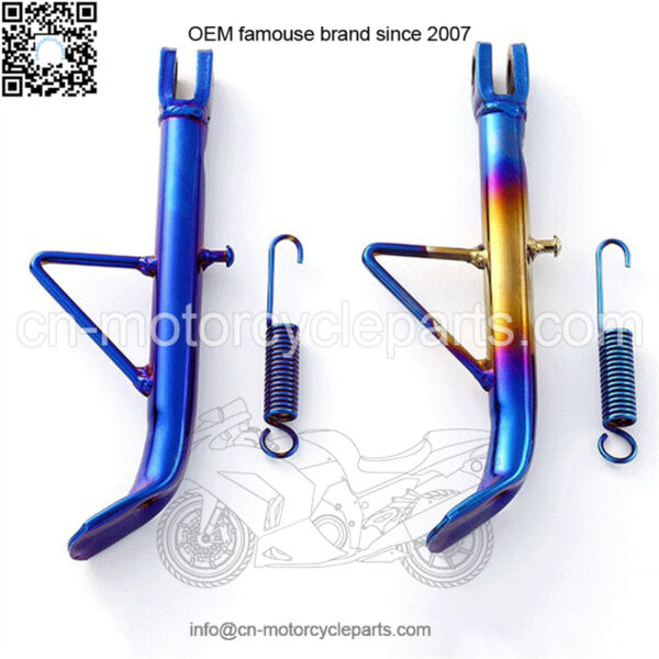Y15ZR motorcycle modified side tripod electric motorcycle scooter burning titanium side support with spring side tripod 245MM - Image 2