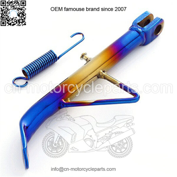 Y15ZR motorcycle modified side tripod electric motorcycle scooter burning titanium side support with spring side tripod 245MM - Image 3