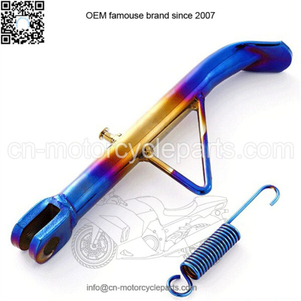Y15ZR motorcycle modified side tripod electric motorcycle scooter burning titanium side support with spring side tripod 245MM - Image 4