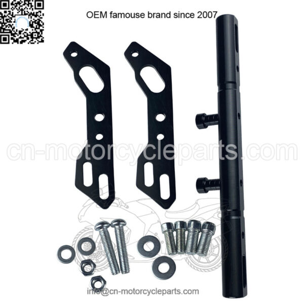 Motorcycle electric vehicle modified CNC accessories leading handlebar butterfly balance bar extended aluminum alloy bracket - Image 2