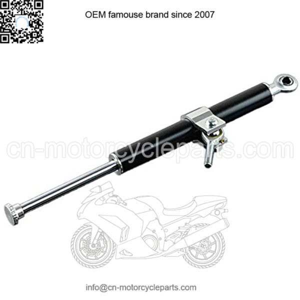 Motorcycle CNC Universal Aluminum Damper Steering Stabilize Safety Control For YAMAHA YZF R1 R6 MT07 MT09 FZ09 Ninja 250 Z250 (black)
