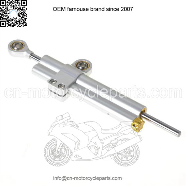 Motorcycle damper handlebar direction stabilizer motorcycle steering damper motorcycle double barrel modified titanium ruler