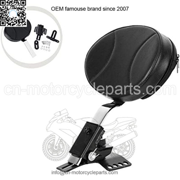 Motorcycle Adjustable Driver Backrest Plug-In Rider Backrest Fit For Harley Davidson Touring Electra Glide Road Glide Street Glide Road King (Harley Davidson)