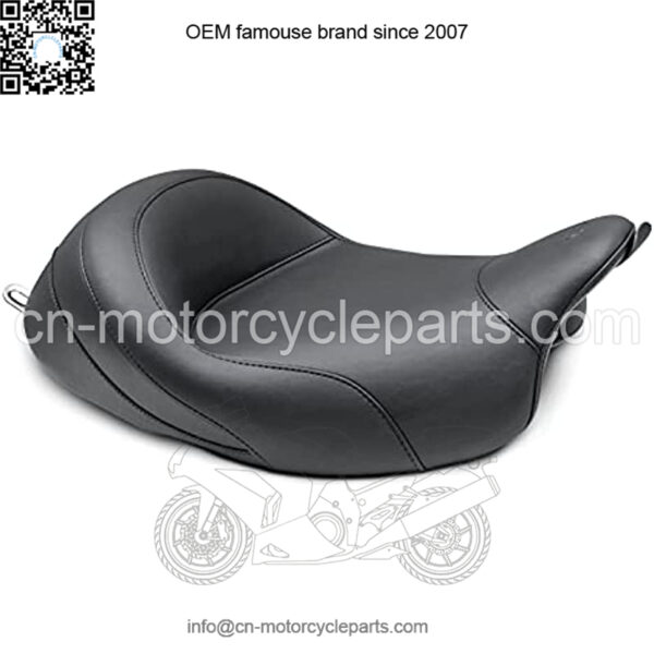 Motorcycle Seats 76027 Standard Touring Solo Seat for Harley-Davidson Electra Glide Standard, Road Glide, Road King & Street Glide 2008-'21, Original, Black