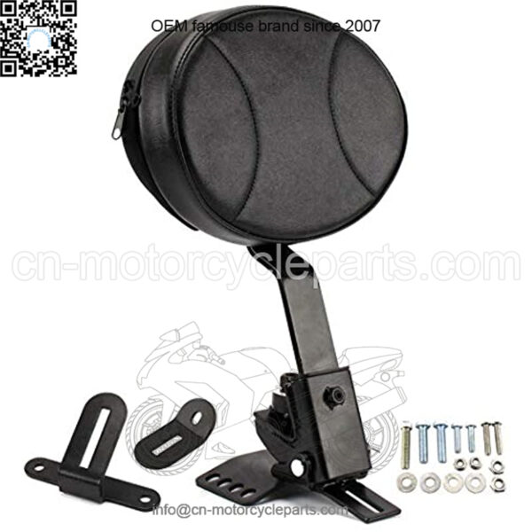 Motorcycle Adjustable Driver Rider Backrest Pad Replacement for 1997-2021 Harley Davidson Touring Models Road King/Street Glide/Road Glide/Electra Glide