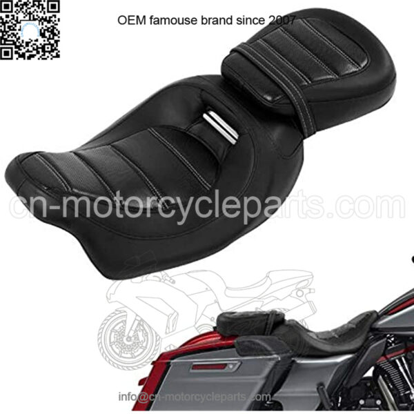 Low-Profile Seat Rider and Passenger Seat Seat Fit For Harley Touring Road King Road Glide Street Glide Electra Glide Ultra Classic 2009-2020