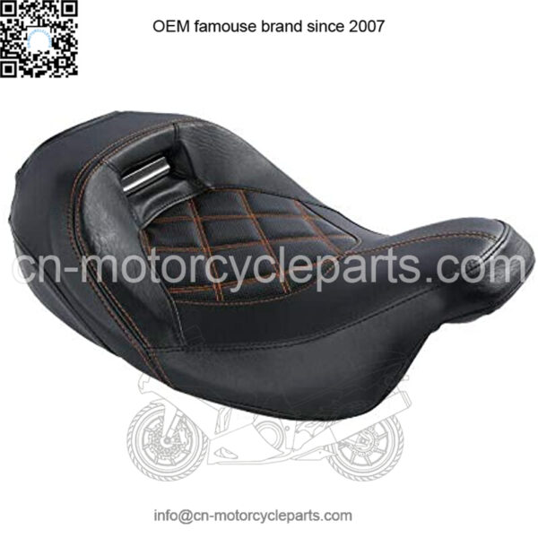 Low-Profile Solo Touring Seat Front Rider Driver Seat For Harley Touring Road King Street Glide Electra Glide Road Glide 2009-2020 - Image 3