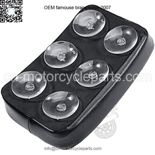 Motorcycle Seat Rectangular Passenger Pad Seat 6 Suction Cup for Motorcycle Cruiser Chopper Custom - Image 4