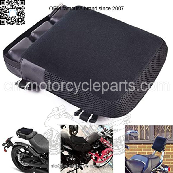 Motor-mh Motorcycle Cruiser Seat Air Cushion Pad for Comfortable Traveling Pressure Relief Durable Fabric Fits Most Seats of Sport Touring Saddles 11.5"x 9"