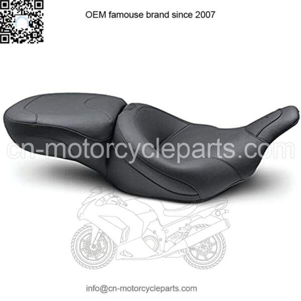 Motorcycle Seats 75449 Wide Touring One-Piece Seat for Harley-Davidson Electra Glide & Road Glide 1997-'07, Original, Black