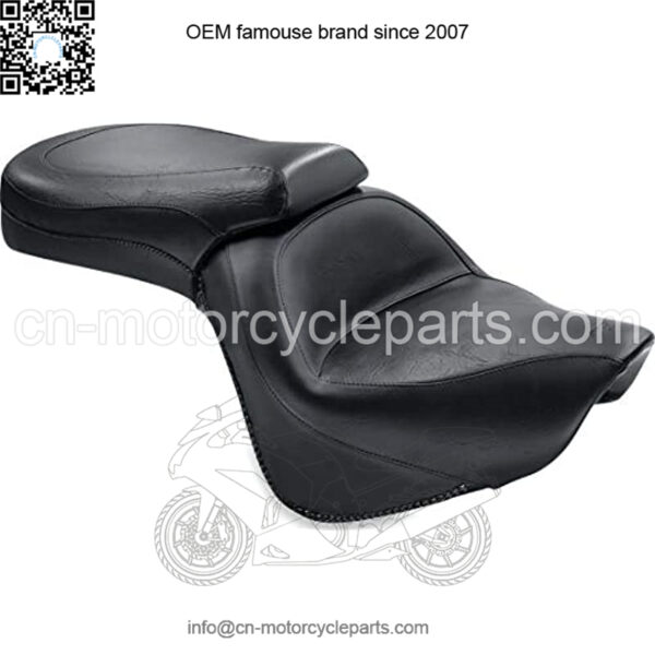 Motorcycle Seats 76127 Standard Touring One-Piece Seat for Kawasaki Vulcan 900 Classic & Custom 2006-'21, Original, Black