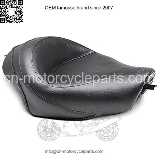 Motorcycle Seats 76150 Wide Touring Solo Seat for Harley-Davidson Sportster 2004-'21, Original, Black