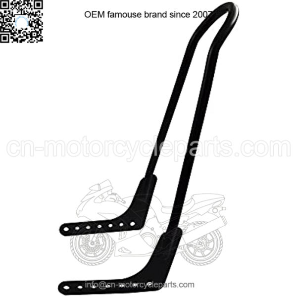 Matte Black One-Piece Tall Rigid Mount Sissy Bar Backrest Luggage Rack for Harley Street Bob FXBB Softail Slim FLSL Deluxe FLDE FLHC FLHCS 18-21