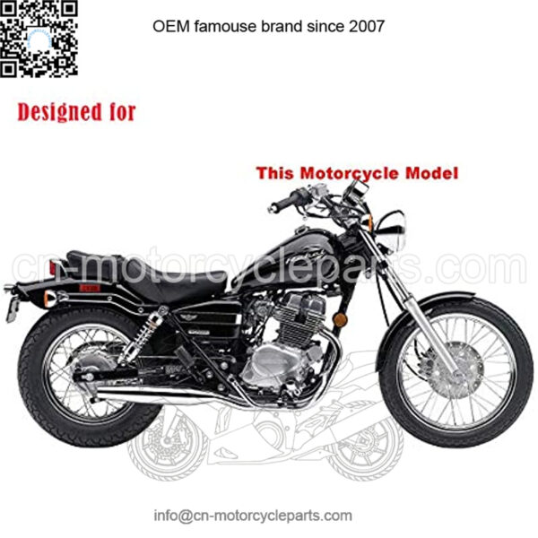 Motorcycle Backrest Sissy Bar+ Luggage Rack Pad Compatible with/Replacement for Honda Rebel 250 CMX 250 CA250 All Year Chrome - Image 5