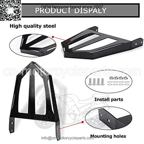 Motorcycle Backrest Sissy Bar Luggage Rack for Victory Cross Road and Cross Country 2010 2011 2012 2013 2014 - Image 3