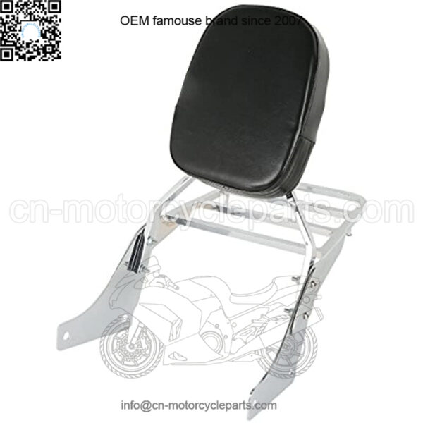 Motorcycle Backrest Sissy Bar Set Luggage Rack For Honda Shadow SABRE VT1100 All Years,Honda Shadow ACE VT1100 All Years - Image 2