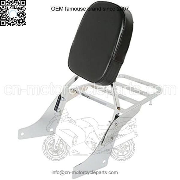 Motorcycle Backrest Sissy Bar Set Luggage Rack For Honda Shadow SABRE VT1100 All Years,Honda Shadow ACE VT1100 All Years - Image 3