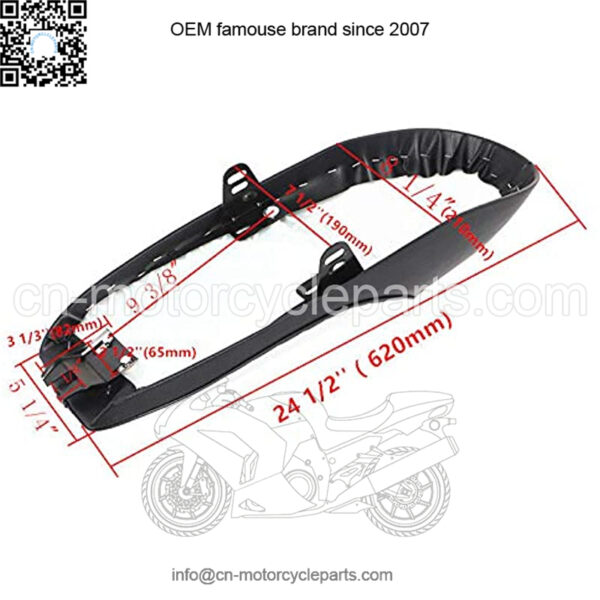 Motorcycle black Brown Hump Brat Seat Cafe Racer Vintage Cushion Saddle For Honda CB Yamaha XJ Suzuki GS BMW R Kawasaki KZ (black&brown) - Image 2