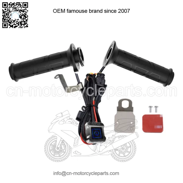Motorcycle ATV Heated Grips Handlebar Hand Pads Heater Warmer Adjustable Temp (For: CF-Moto) - Image 2