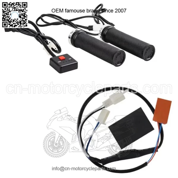 Lock-On Heated Grip Kit Plug In Thumb Warmer Atv Polaris Honda Yami Kawai (For: Yamaha)