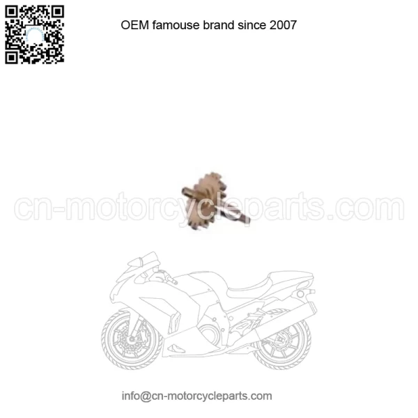 HONDA OEM WATER PUMP GEAR + SHAFT 1997-2007 CR250R New 19240-KZ3-J20