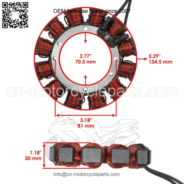 Stator Magneto for Harley Davidson Softail Standard FXST / Fat Boy FLSTF 2000 - Image 2