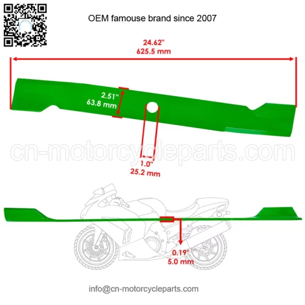 72" Deck Mulching Blade For Toro 72517 72912 72918 72928 72947 Z Master - Image 2