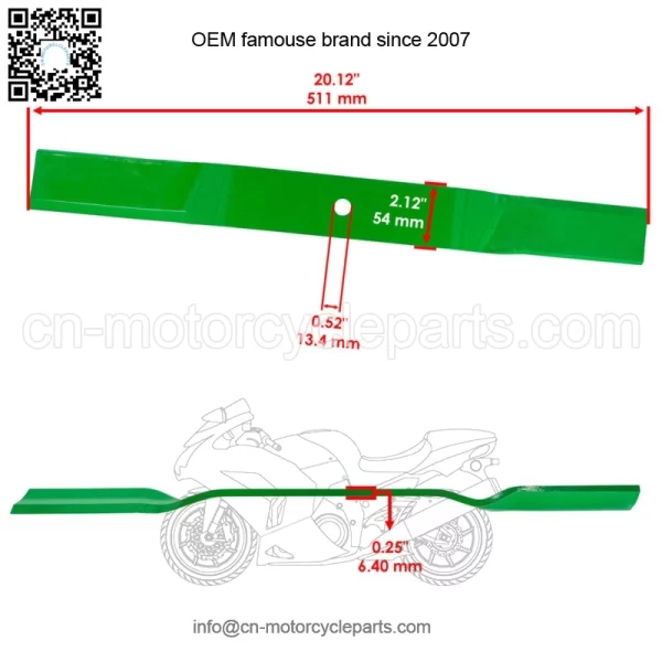 502320 60" Deck Standard Blades for King Kutter RFM-60 RFM60 5' FM Finish Mowers - Image 2