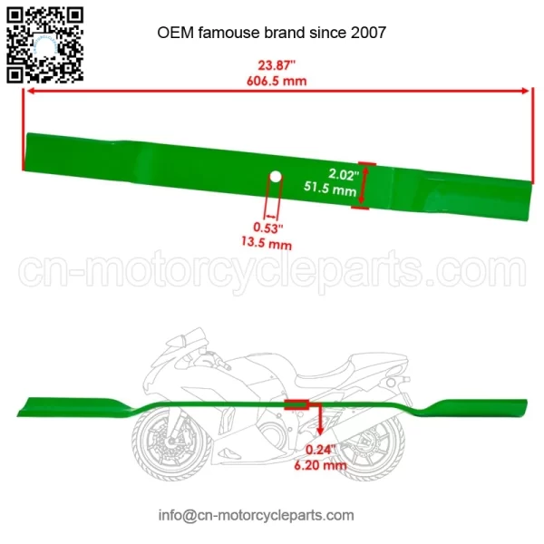72" Deck Blades for King Kutter RFM-72 RSFM-72 RFM72 RSFM72 Finish Mower - Image 2