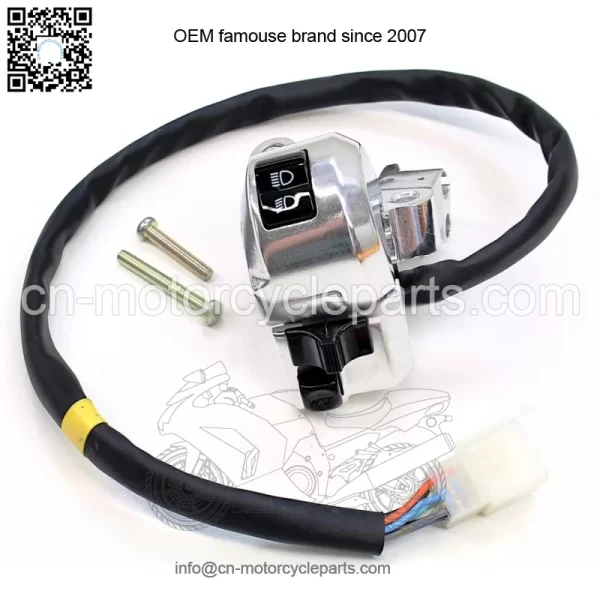 Honda Left Handlebar Switch Assembly 03-22 NPS50 /S Ruckus OEM Horn Turn Signal