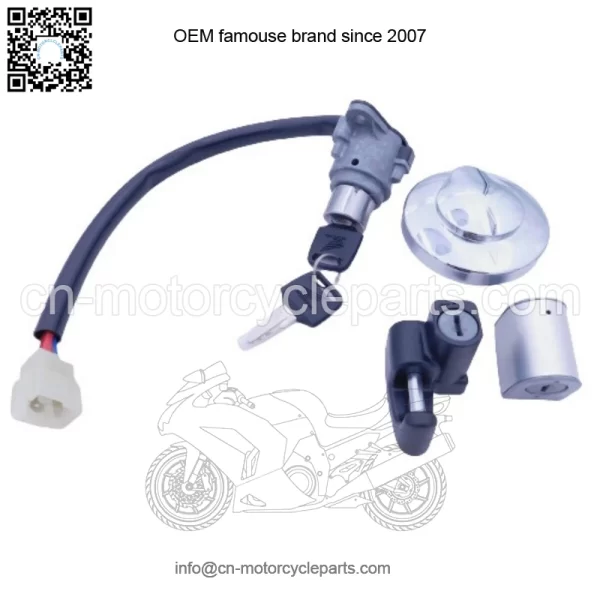 HONDA IGNITION SWITCH / KEYS FUEL CAP LOCK SET 2005-2009 HONDA VTX1300 OEM New