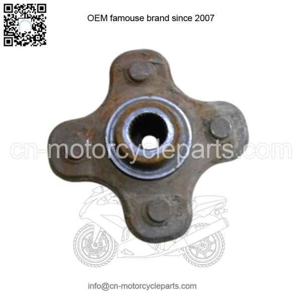 YAMAHA KODIAK 400 YFM 400 04 2004 left rear hub wheel lug nuts back axle - Image 2