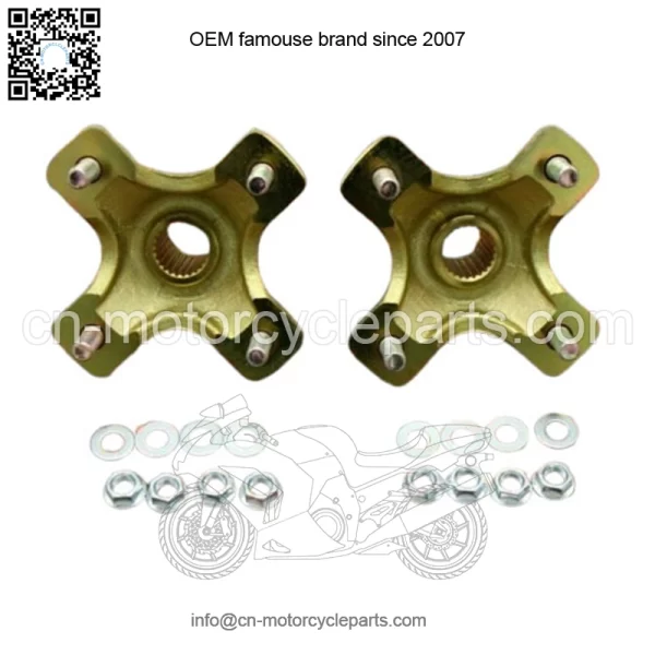 NEW 2 x REAR HUBS Honda 400EX 300EX TRX450R 4x110mm 1987-2020 + lugnuts (For: Honda) - Image 2