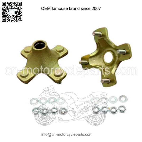NEW 2 x REAR HUBS Honda 400EX 300EX TRX450R 4x110mm 1987-2020 + lugnuts (For: Honda) - Image 3