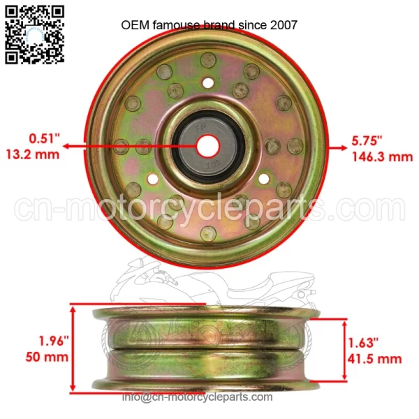 Deck Idler Pulley For John Deere Z915B Z915E Z920M Z920R Z930R Z930M Z950M Z950R - Image 2