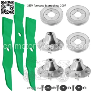48" Deck Spindle Blade Kit For John Deere Z510 Z710 Z7810 Z820 Z910 Z915 Z920