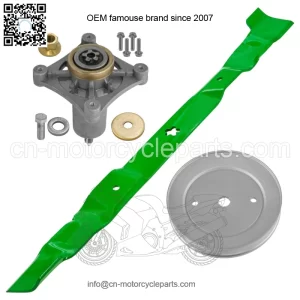 30" Deck Spindle & Blade Kit For Husqvarna RZ3016 For Poulan Pro 301ZX