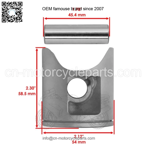 Piston & Ring For Yamaha YZ125 2002-2025 1C3-11631-03-D0 5NY-11611-00-00 - Image 2
