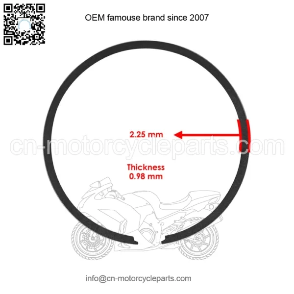 Piston & Ring For Yamaha YZ125 2002-2025 1C3-11631-03-D0 5NY-11611-00-00 - Image 3