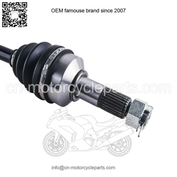 Front CV Axle Shafts Pair 2 for 2015-2019 Honda TRX420FM1 FourTrax Rancher 4x4 (For: Honda) - Image 4