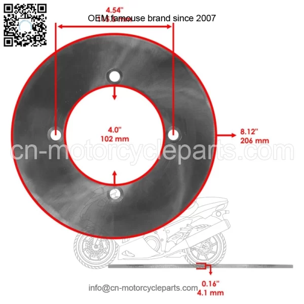Front Brake Discs & Brake Pads For Yamaha YXE70 YXE85 Wolverine X2 X4 XTR 16-25 - Image 2