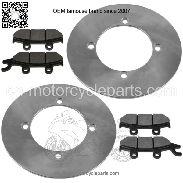 Front Brake Discs & Brake Pads For Yamaha YXE70 YXE85 Wolverine X2 X4 XTR 16-25 - Image 5